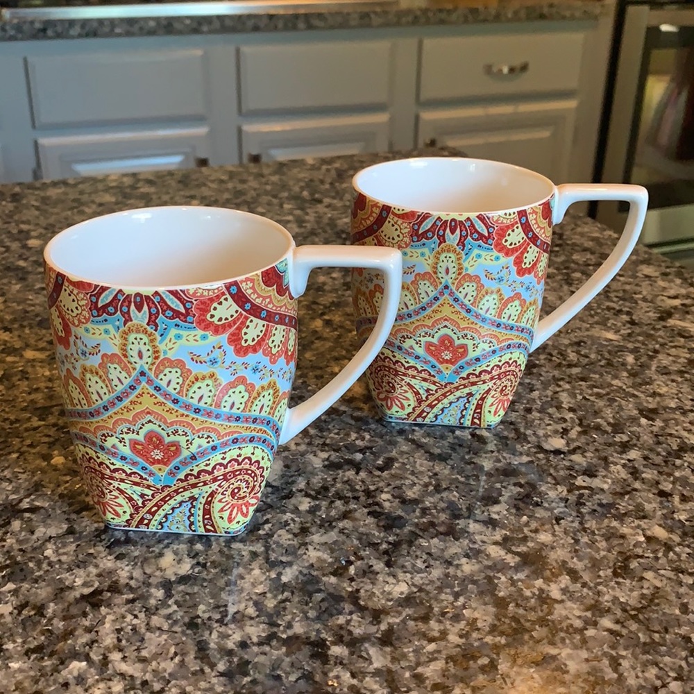 Ornate Coffee Mugs - Set of 2